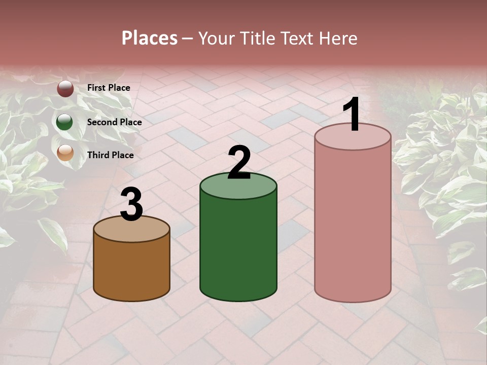Brick Sidewalk - Geometric Pattern PowerPoint Template
