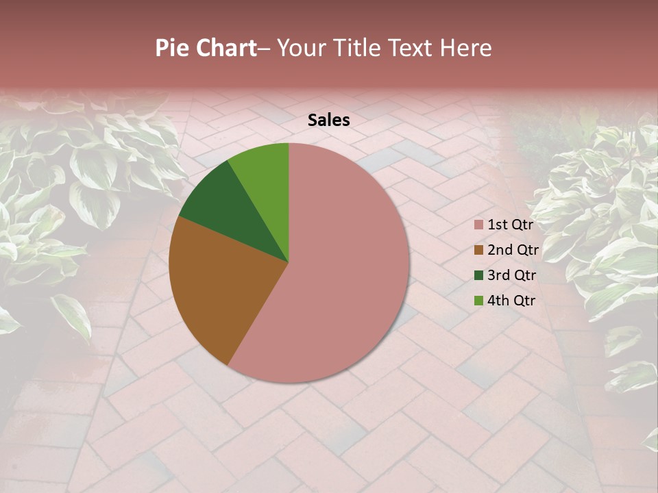 Brick Sidewalk - Geometric Pattern PowerPoint Template