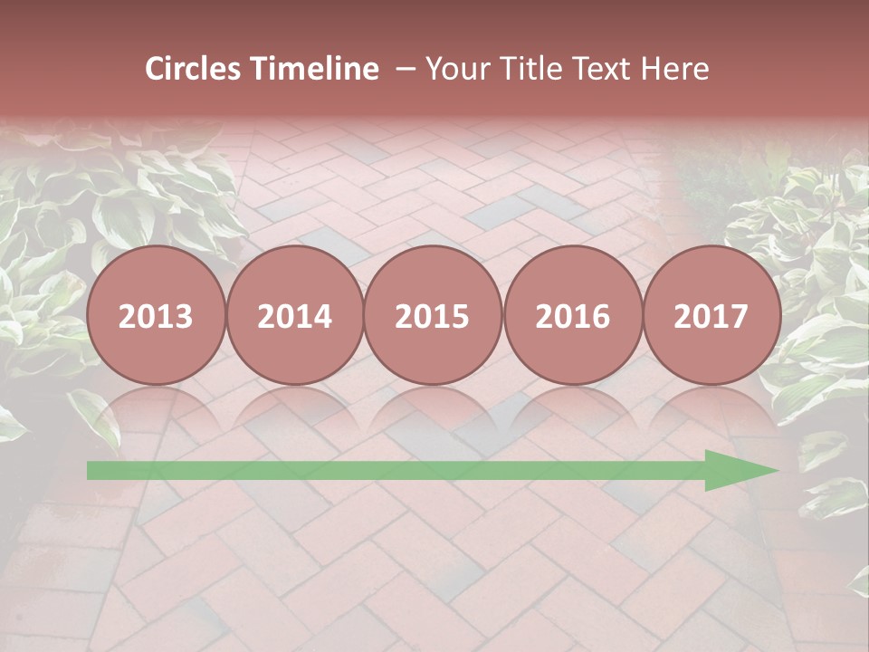 Brick Sidewalk - Geometric Pattern PowerPoint Template