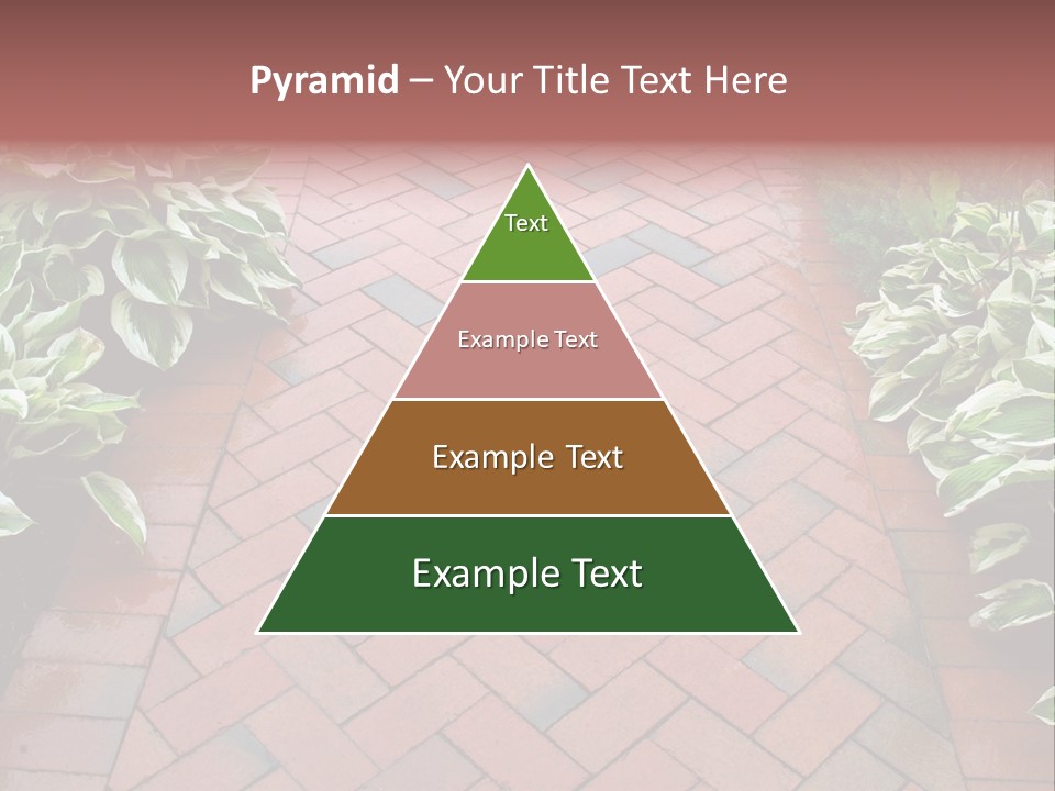 Brick Sidewalk - Geometric Pattern PowerPoint Template