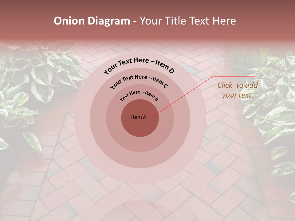 Brick Sidewalk - Geometric Pattern PowerPoint Template