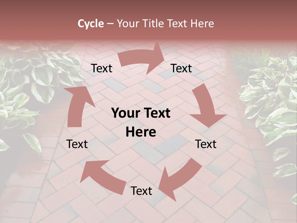 Brick Sidewalk - Geometric Pattern PowerPoint Template