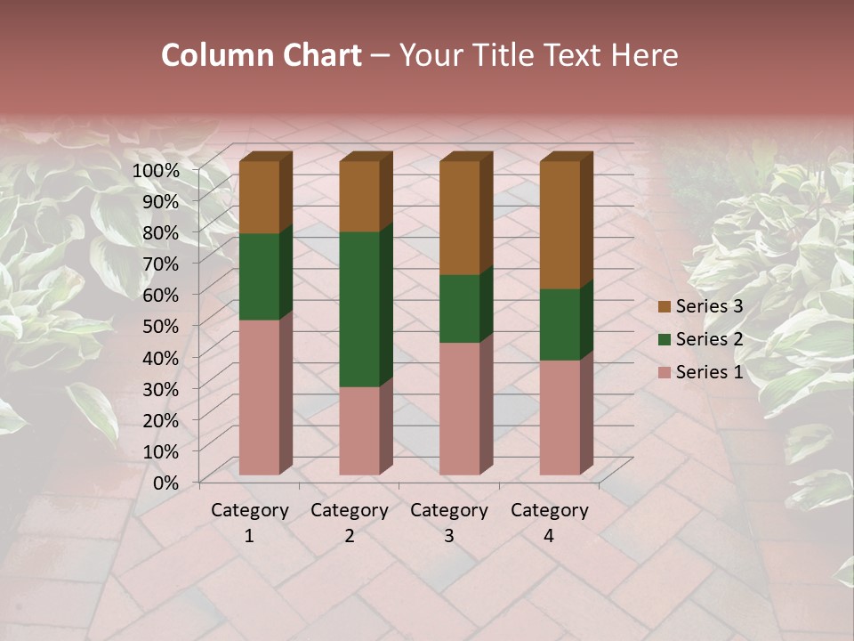 Brick Sidewalk - Geometric Pattern PowerPoint Template