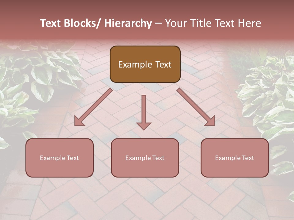 Brick Sidewalk - Geometric Pattern PowerPoint Template