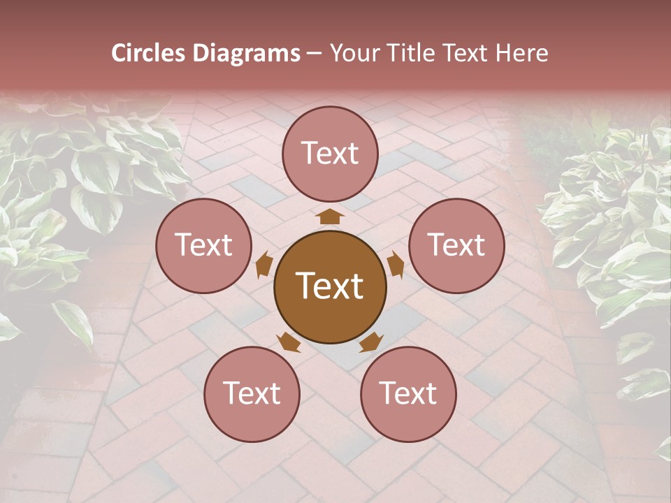 Brick Sidewalk - Geometric Pattern PowerPoint Template