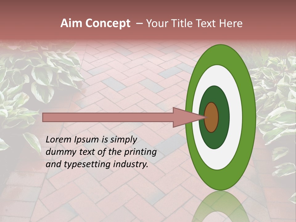 Brick Sidewalk - Geometric Pattern PowerPoint Template