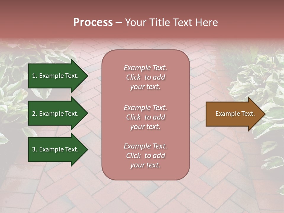 Brick Sidewalk - Geometric Pattern PowerPoint Template