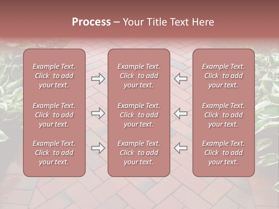 Brick Sidewalk - Geometric Pattern PowerPoint Template