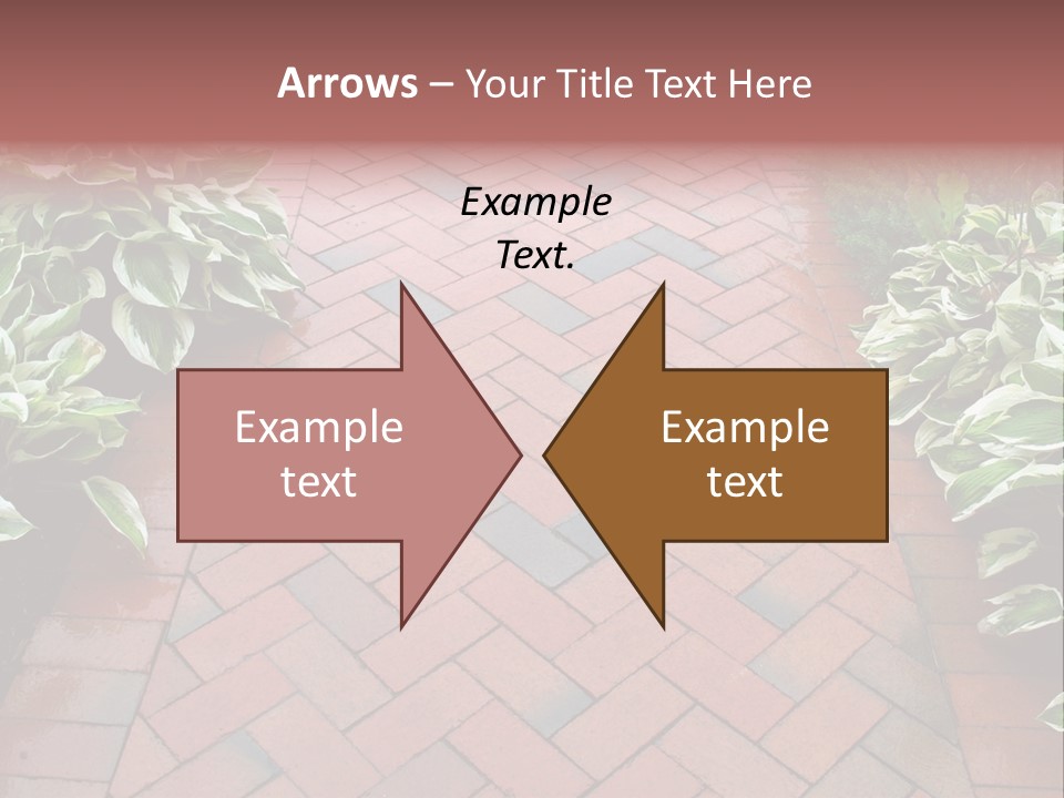 Brick Sidewalk - Geometric Pattern PowerPoint Template