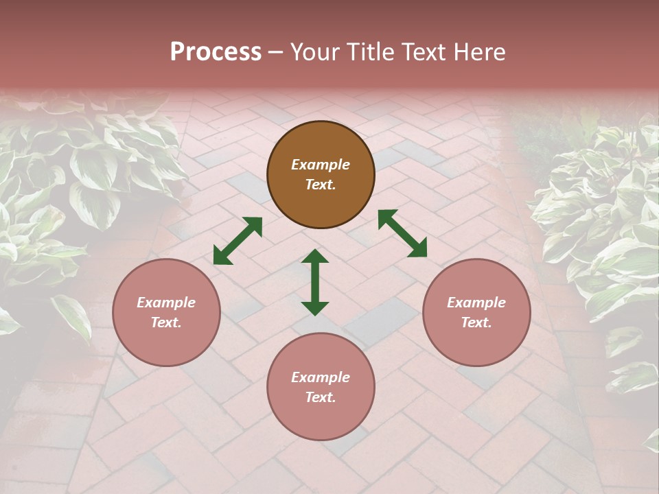 Brick Sidewalk - Geometric Pattern PowerPoint Template