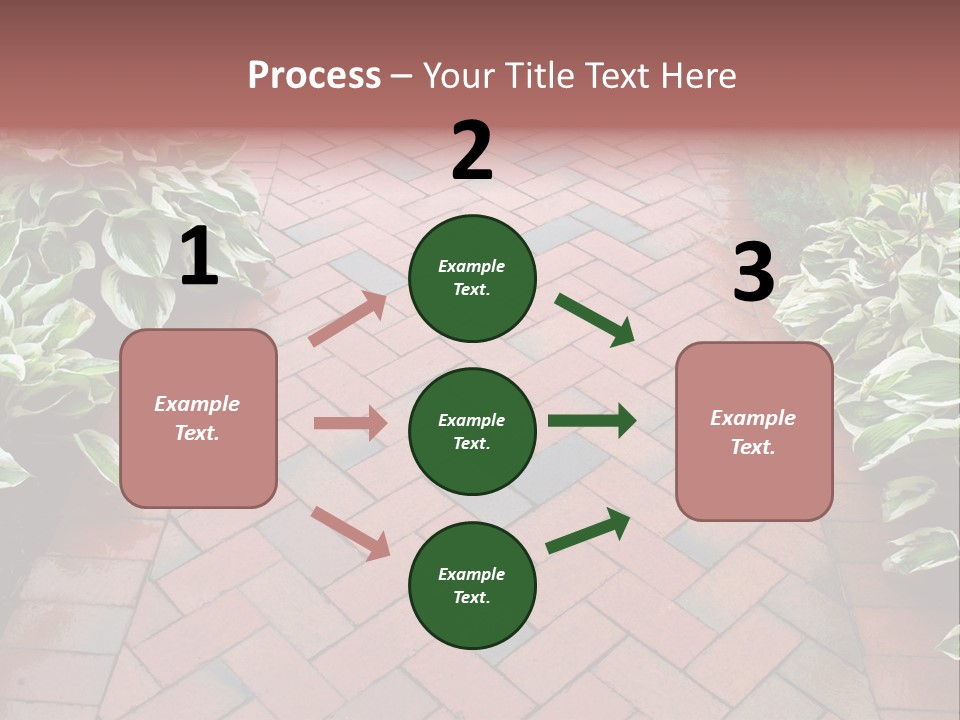Brick Sidewalk - Geometric Pattern PowerPoint Template