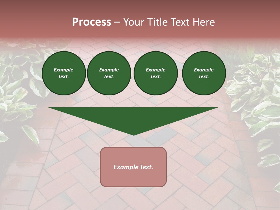 Brick Sidewalk - Geometric Pattern PowerPoint Template