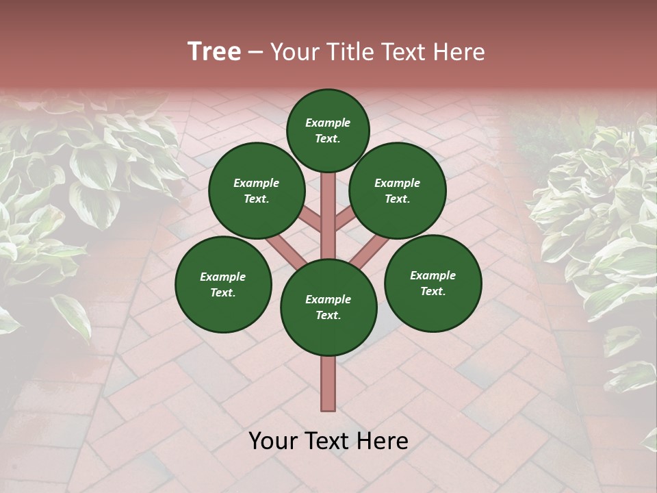 Brick Sidewalk - Geometric Pattern PowerPoint Template