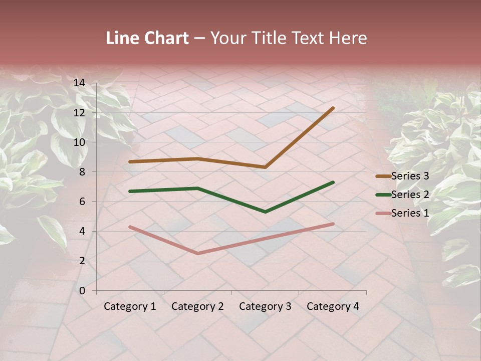 Brick Sidewalk - Geometric Pattern PowerPoint Template