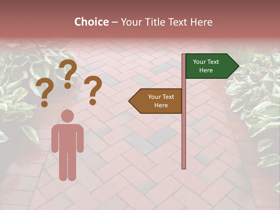 Brick Sidewalk - Geometric Pattern PowerPoint Template