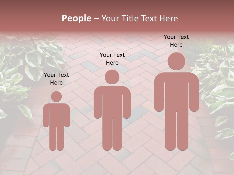 Brick Sidewalk - Geometric Pattern PowerPoint Template