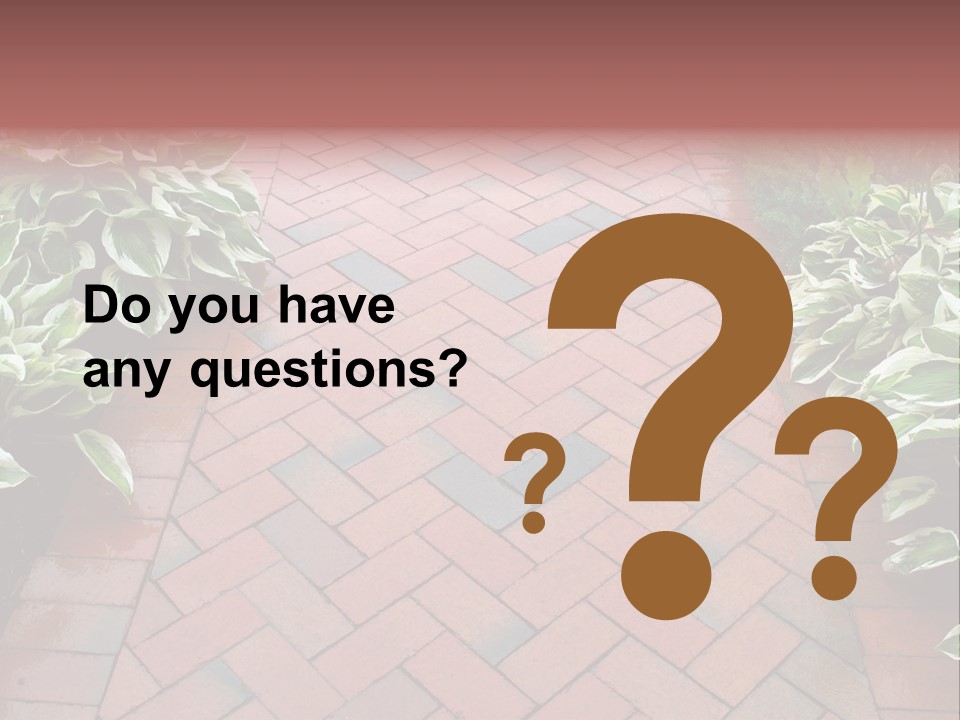 Brick Sidewalk - Geometric Pattern PowerPoint Template