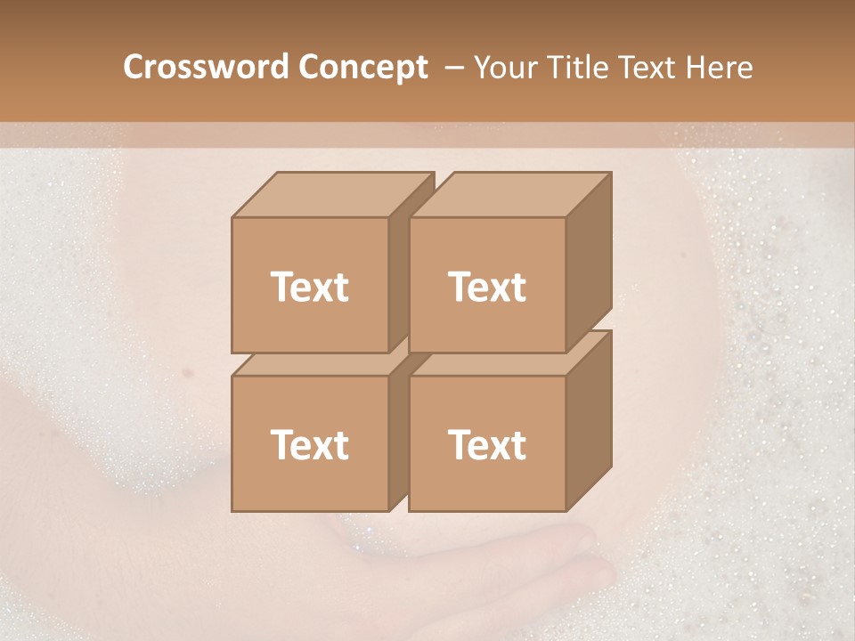 Pregnant Tummy With Hands In Bubble Bath PowerPoint Template