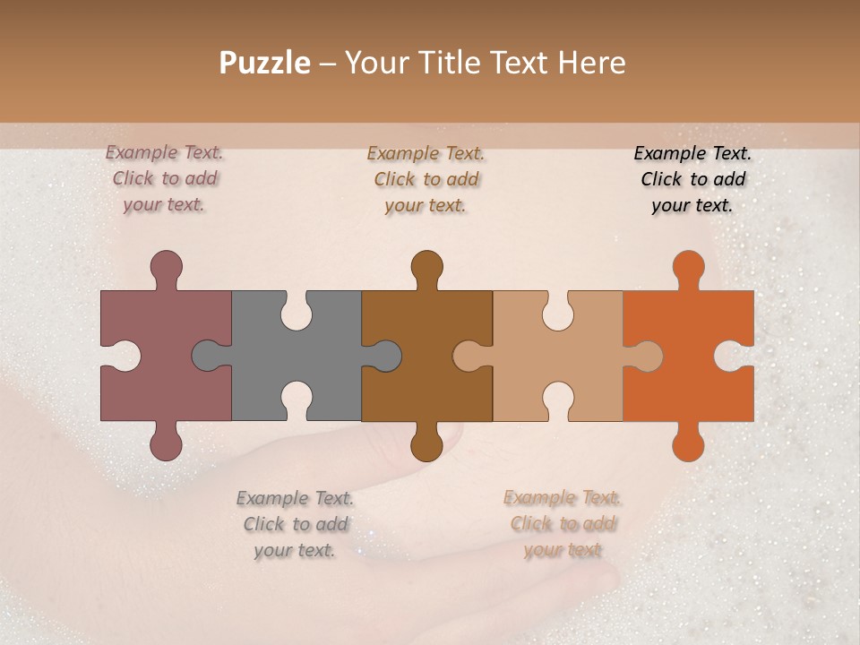 Pregnant Tummy With Hands In Bubble Bath PowerPoint Template