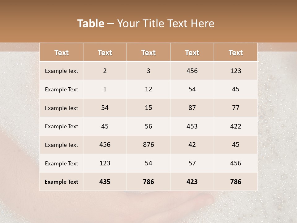 Pregnant Tummy With Hands In Bubble Bath PowerPoint Template