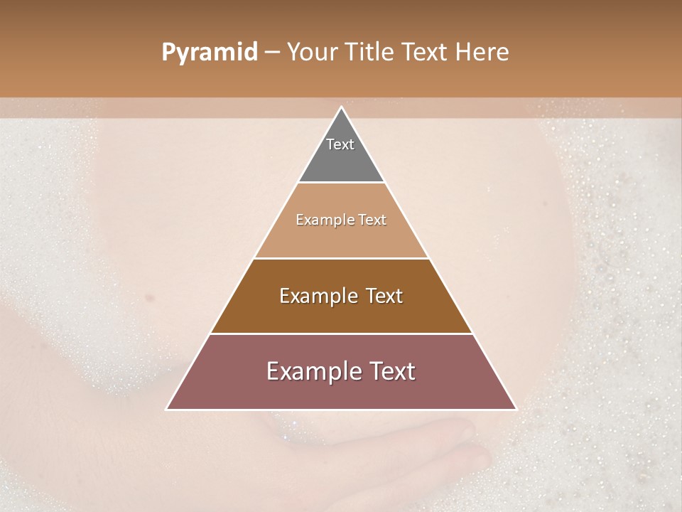 Pregnant Tummy With Hands In Bubble Bath PowerPoint Template