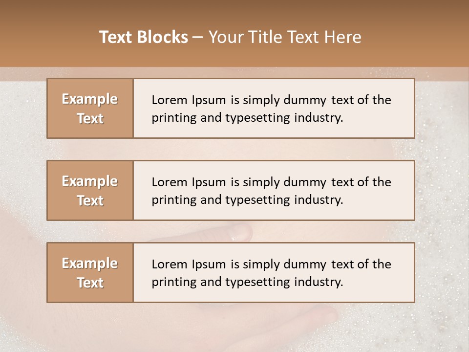 Pregnant Tummy With Hands In Bubble Bath PowerPoint Template