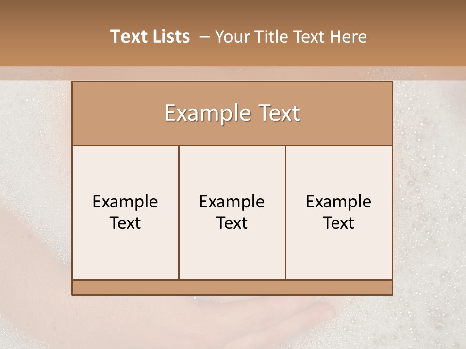 Pregnant Tummy With Hands In Bubble Bath PowerPoint Template