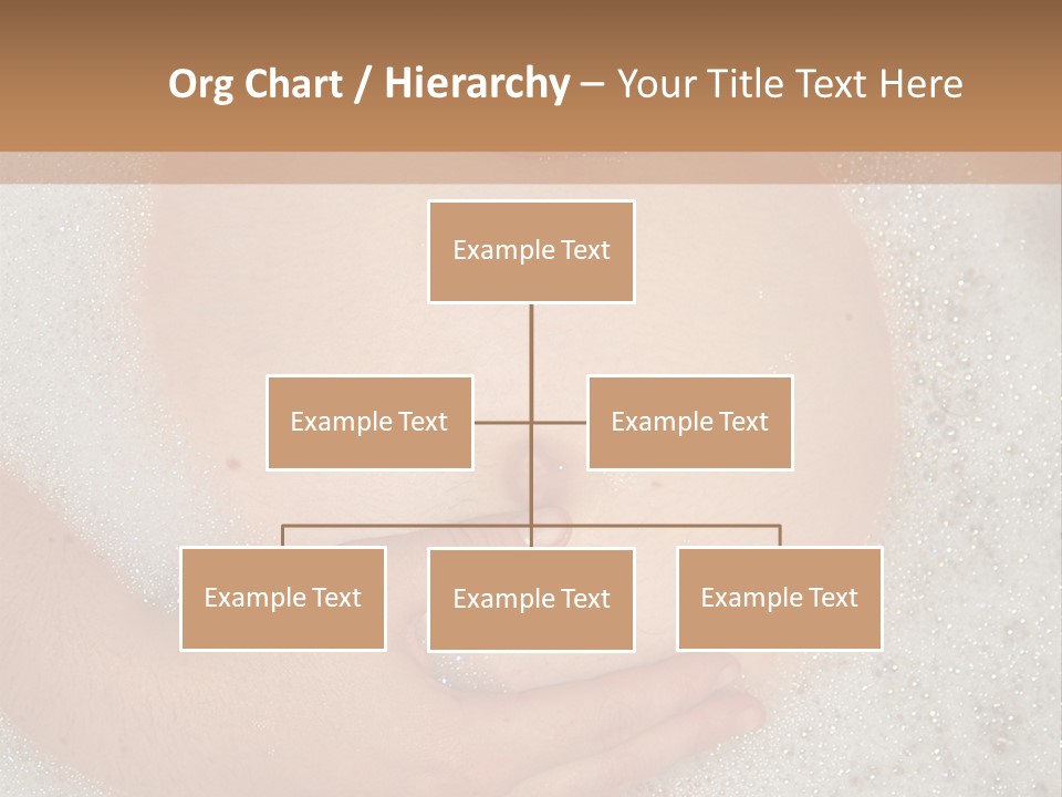 Pregnant Tummy With Hands In Bubble Bath PowerPoint Template