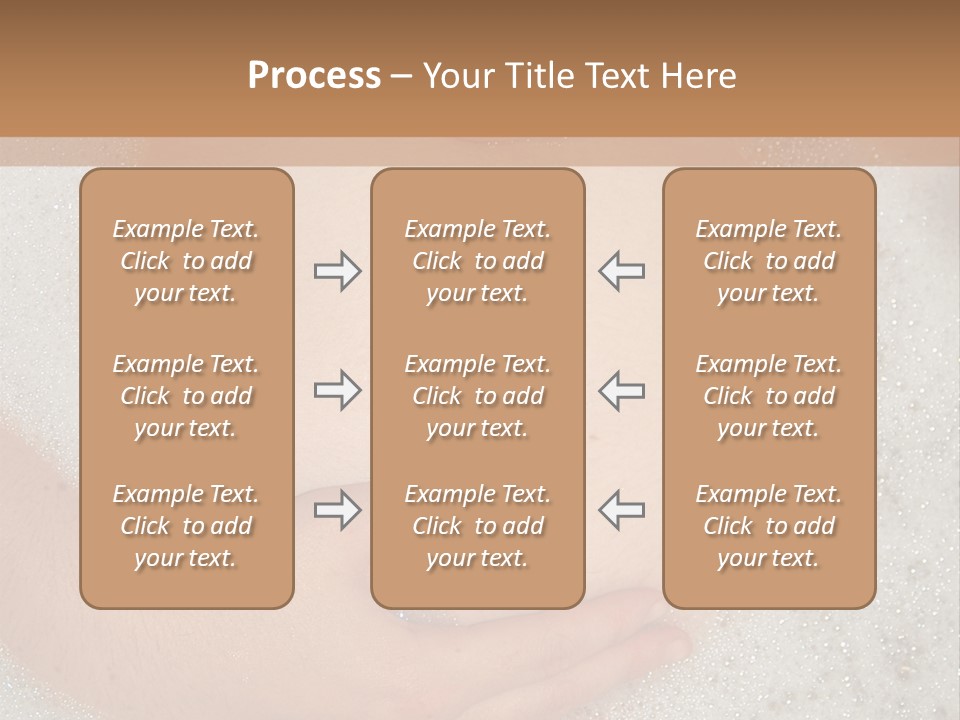 Pregnant Tummy With Hands In Bubble Bath PowerPoint Template