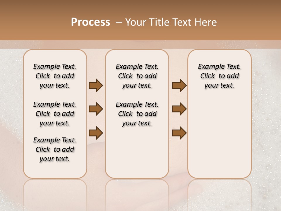 Pregnant Tummy With Hands In Bubble Bath PowerPoint Template
