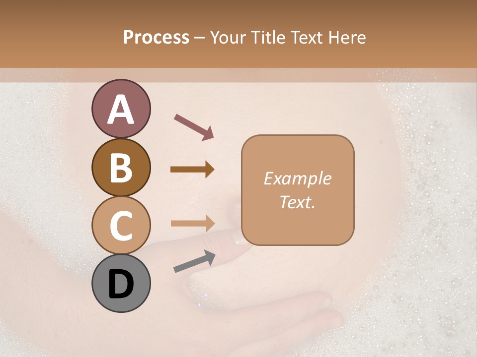 Pregnant Tummy With Hands In Bubble Bath PowerPoint Template
