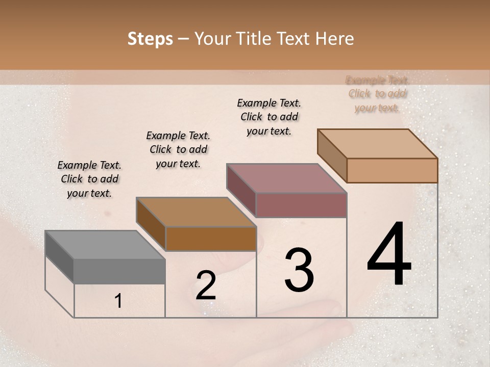 Pregnant Tummy With Hands In Bubble Bath PowerPoint Template