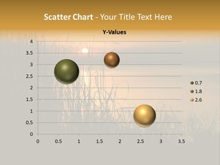 A Classic Sunset With Silhouetted Grasses In The Foreground. Lake Apopka, Florida. PowerPoint Template