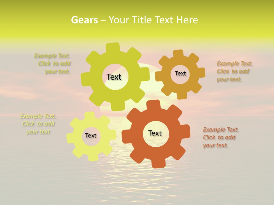 Rainbow Colored Kaleidoscope PowerPoint Template