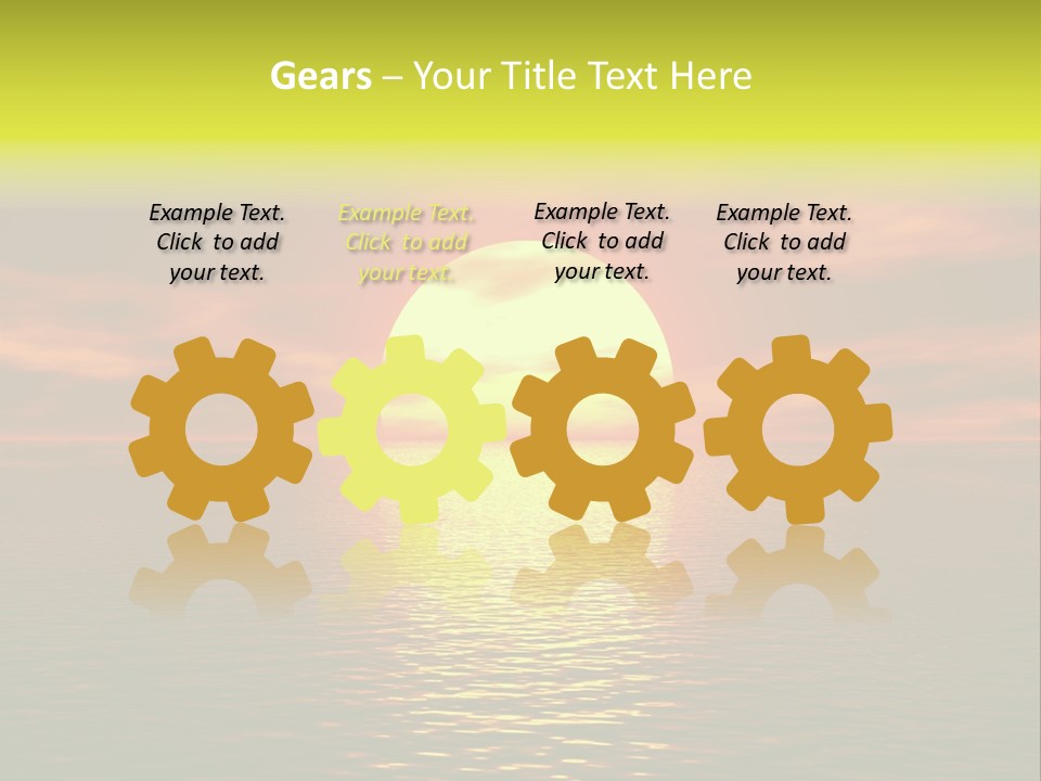 Rainbow Colored Kaleidoscope PowerPoint Template