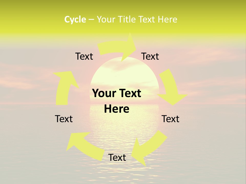 Rainbow Colored Kaleidoscope PowerPoint Template