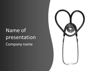 Heart Stethoscope PowerPoint Template