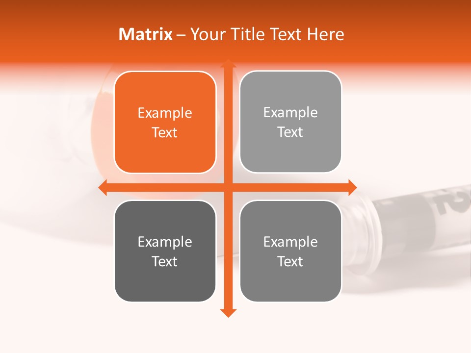 Syringe And Insulin Bottle With White Background PowerPoint Template
