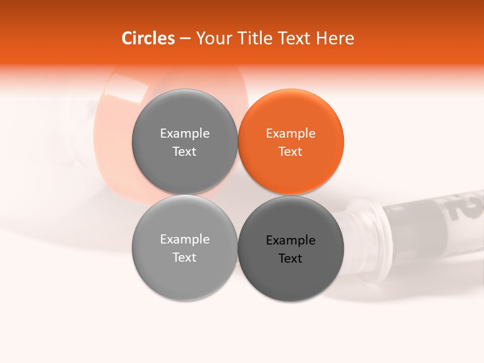 Syringe And Insulin Bottle With White Background PowerPoint Template