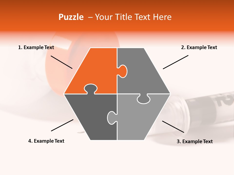 Syringe And Insulin Bottle With White Background PowerPoint Template