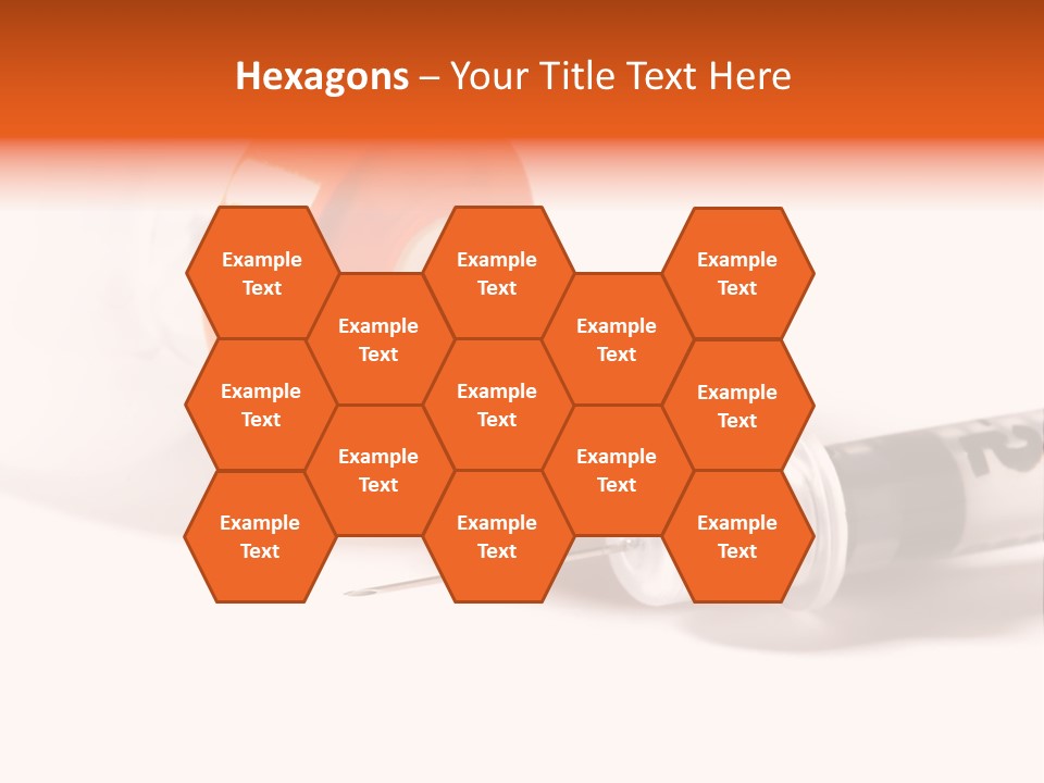 Syringe And Insulin Bottle With White Background PowerPoint Template