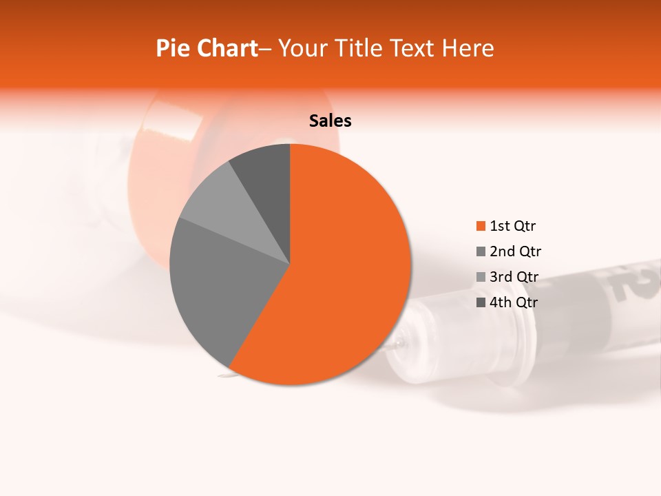 Syringe And Insulin Bottle With White Background PowerPoint Template