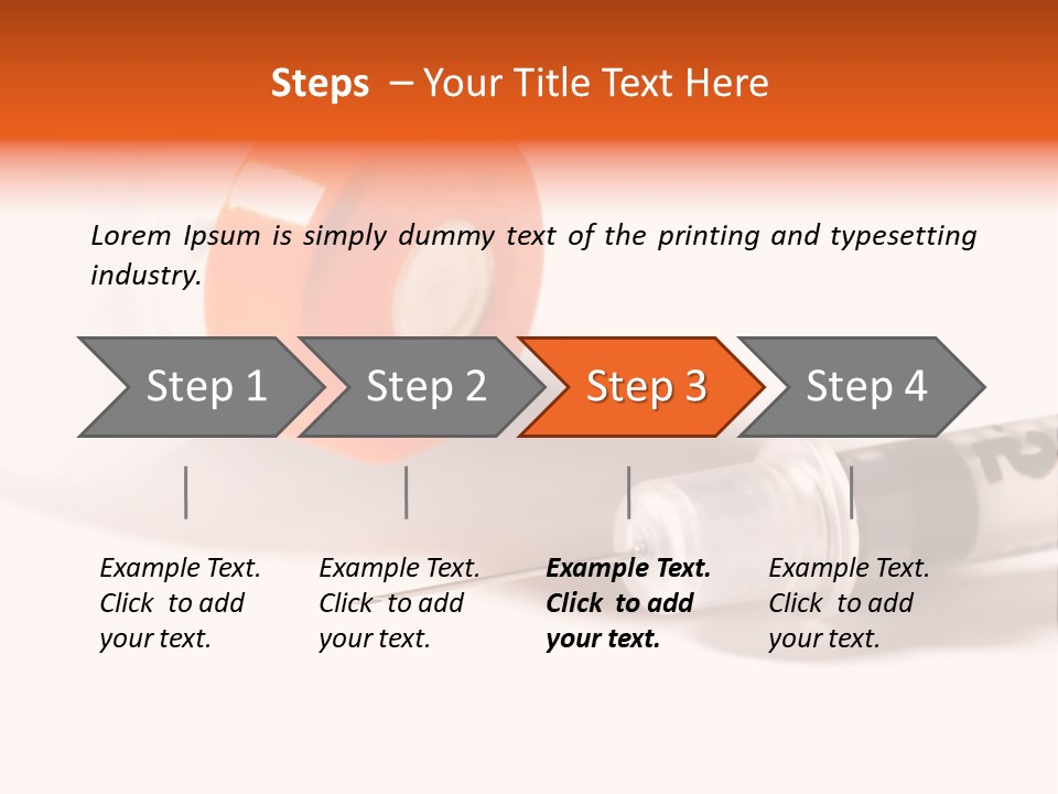 Syringe And Insulin Bottle With White Background PowerPoint Template