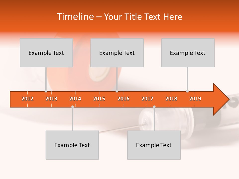 Syringe And Insulin Bottle With White Background PowerPoint Template