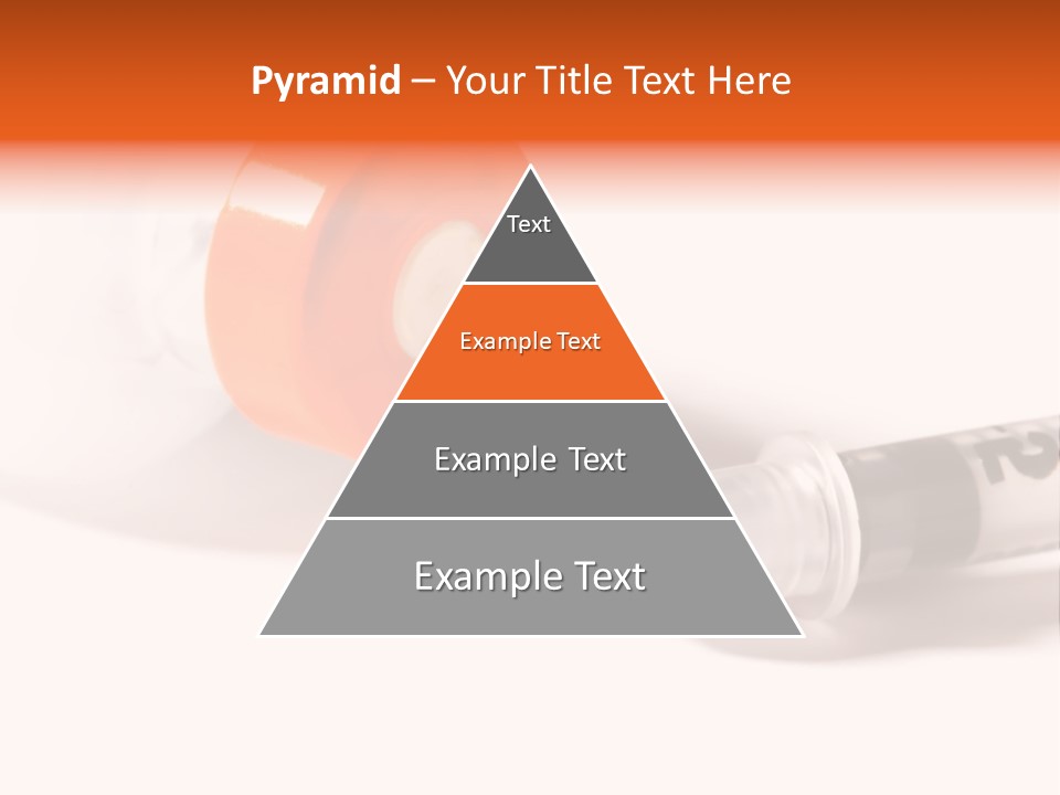 Syringe And Insulin Bottle With White Background PowerPoint Template