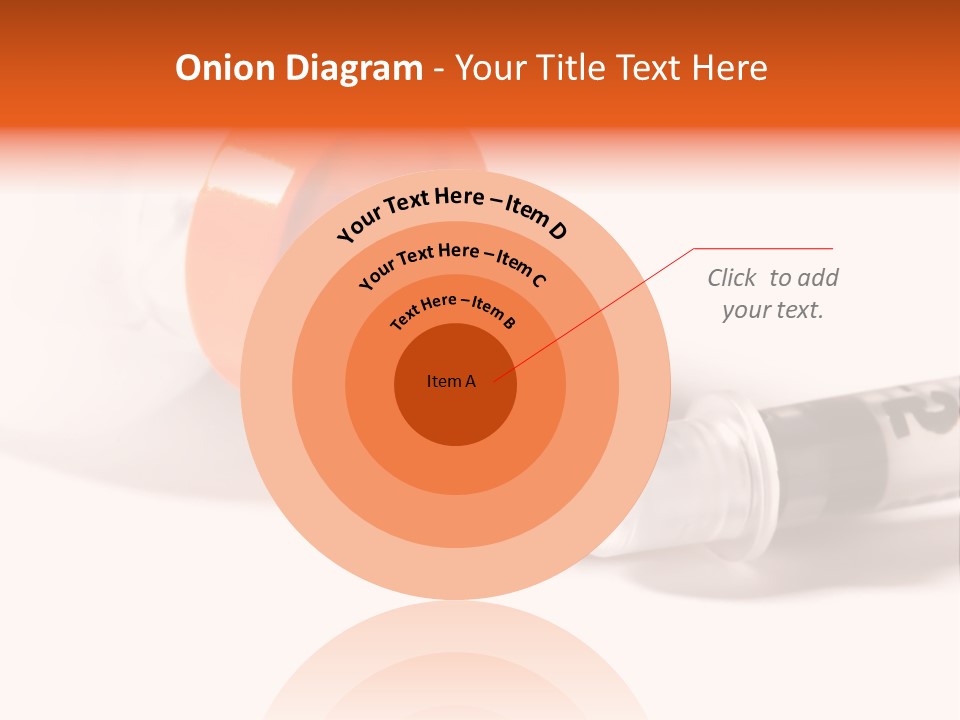 Syringe And Insulin Bottle With White Background PowerPoint Template