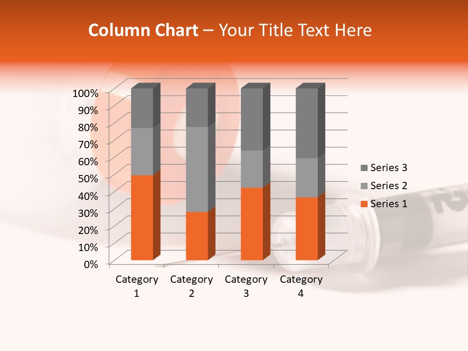 Syringe And Insulin Bottle With White Background PowerPoint Template