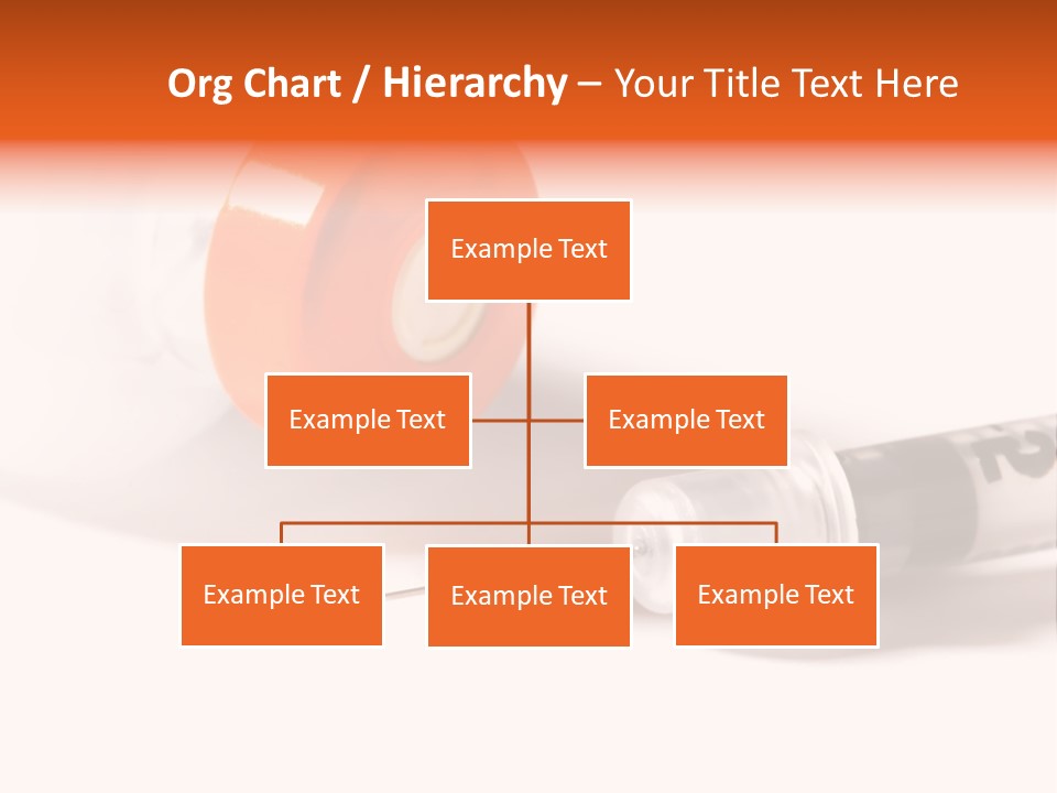 Syringe And Insulin Bottle With White Background PowerPoint Template