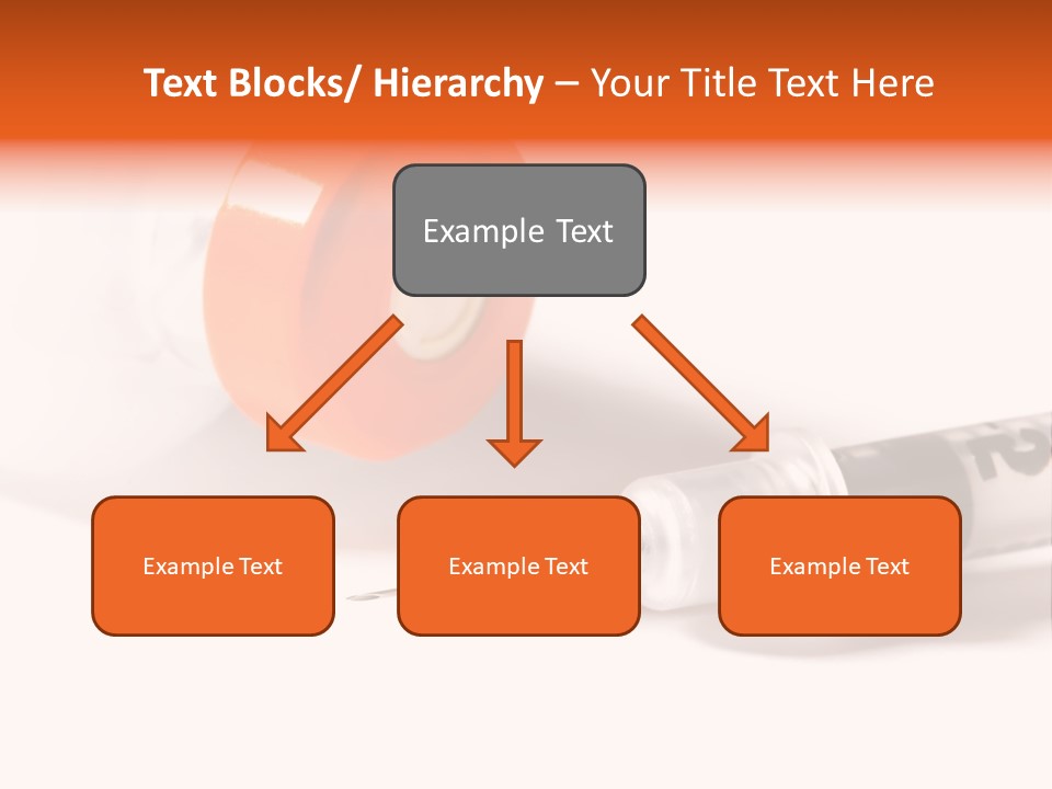 Syringe And Insulin Bottle With White Background PowerPoint Template