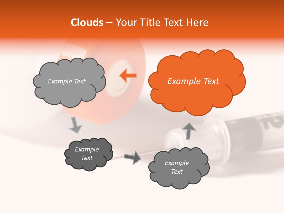 Syringe And Insulin Bottle With White Background PowerPoint Template